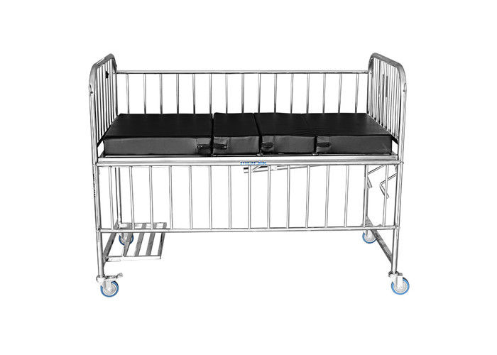 Stainless Steel Manual Children Hospital Bed Two Function Molibe